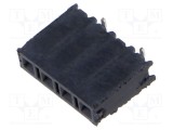 Conector şiruri pini mamă PIN 4 2,54mm aurit SMT SAMTEC