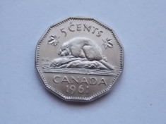 5 CENTS 1961 CANADA foto