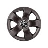 Set 4 Capace Roti 15 inchi (R15) Bis Negru, Compatibile Cu Peugeot, Autohelix MSA