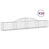 Cumpara ieftin Cosuri gabion arcuite, 10 buc., 300x30x40/60cm, fier galvanizat