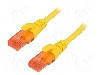 Cablu patch cord, Cat 6, lungime 3m, U/UTP, DIGITUS - DK-1612-030/Y