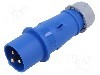 Conector alimentare AC, IEC 60309, IP44, 16A, 0,23kV, 3 pini, TAIZHOU BAOLUDA ELECTRIC - QX248