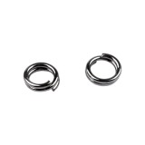 Set 380 inele metalice de conectare Crisalida, diametru 4 mm, Negru