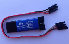 Programator / debuger ST-Link V2 pt STM8 si STM32 (albastru) (v.25) foto