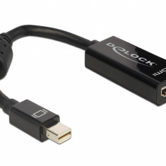 Adaptor mini Displayport la HDMI pasiv T-M negru, Delock 65099