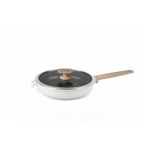 Tigaie aluminiu + capac 20x4.5 cm, Inductie, WILD STONE, Heinner