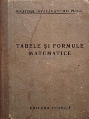 Tabele si formule matematice (Editia: 1953) foto