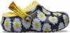 Saboți Crocs Kids&#039; Classic Lined Vacay Vibes Clog Negru - Black Daisy, 20, 22, 25, 27, 30