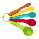 Set 5 linguri de masurat pentru bucatarie, plastic, 1-15 g/ml, multicolor
