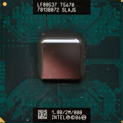 Procesor Laptop Refurbished Intel Core 2 Duo Slaj5 T5670 @ 1.80Ghz foto