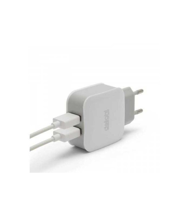 Incarcator alimentator retea la 2x USB 2.1A alb Delight