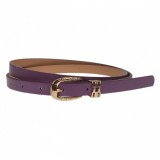 Curea dama, casual-eleganta, din piele ecologica, latime 1.3 cm, violet - CKD007, CK LEATHER