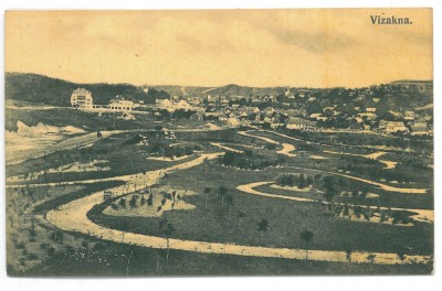 3446 - OCNA SIBIULUI, Panorama, Romania - old postcard - unused foto