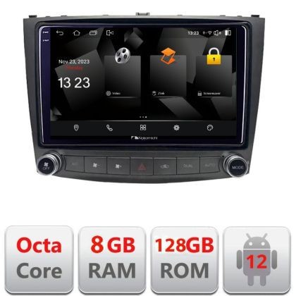 Navigatie Lexus IS 2005-2011 5960Pro- IS Android Octa Core Qualcomm 2K Qled 8+128 DTS DSP 360 4G Optical CarStore Technology