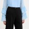 Blugirl Blumarine pantaloni scurti femei, culoarea negru, neted, high waist, RA5156.T2968