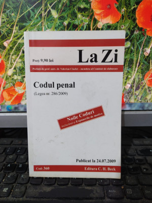 Codul penal (Legea nr. 286/2009), Editura C. H. Beck, București 2009, 097 foto