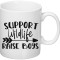 Cana alba personalizata &quot;Suport wildlife, Raise Boys&quot;, INOVATIX&reg;. 330ml