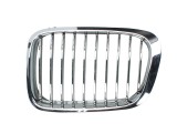 Grila radiator Bmw Seria 3 (E46), Sedan/Combi, 06.1998-09.2001, stanga, crom/crom/negru, 51138208489, 20080511, Rapid