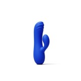 Vibratoare iepuras - NS Novelties Vise de Aur Sabrina Vibrator Iepuras de Voiaj Albastru Safir Mic si Puternic