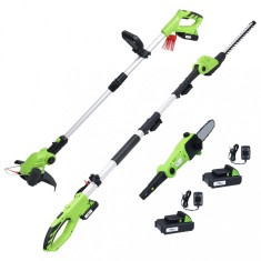 vidaXL Set unelte electrice fara fir, 3 piese, cu incarcatoare&amp;amp;baterii foto
