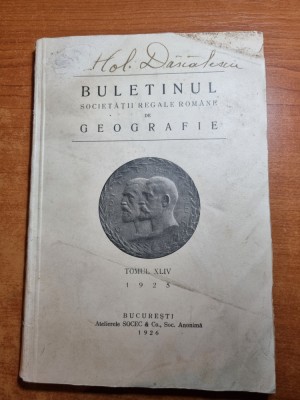 buletinul societatii regale romane de geografie-cuvantarea regelui ferdinad-1926 foto