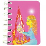 Cumpara ieftin Carnet cu spira Foc magic, 7 x 10 cm, 75 foi veline