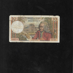 Franta 10 franci francs 1971 seria1840799618 uzata reparata