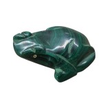 FIGURINA MICUȚĂ DECORATIVA MALACHIT, MODEL BROSCUȚĂ
