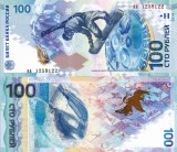 Rusia 100 Ruble 2014, Serie AA, Litere Mici, Hybrid UNC, Bancnota Rusia