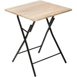 Masa pliabila 5Five Klapptisch pentru 2 persoane, 60x60 cm, lemn deschis Household NewTrend