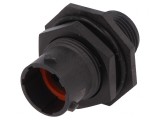 Conector Circular pentru Montare pe Panou cu Piuliță Frontală