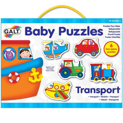 Set de 6 puzzle-uri Baby Puzzles Galt, Transport, 18 luni+ foto