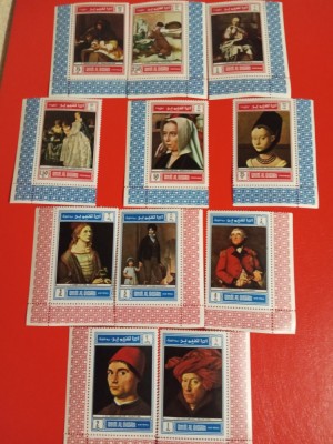 UMM AL QIWAIN, PICTURI - SERIE COMPLETĂ MNH foto