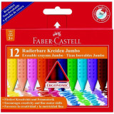 Cumpara ieftin Set 12 Creioane Colorate Faber-Castell Grip Jumbo, Diverse Culori, Creioane Colorate Faber Castell Grip, Creioane Colorate, Creioane Set, Set Creioane