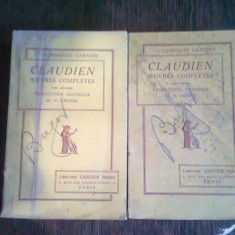 OEUVRES COMPLETES - CLAUDIEN 2 VOLUME (OPERE COMPLETE)