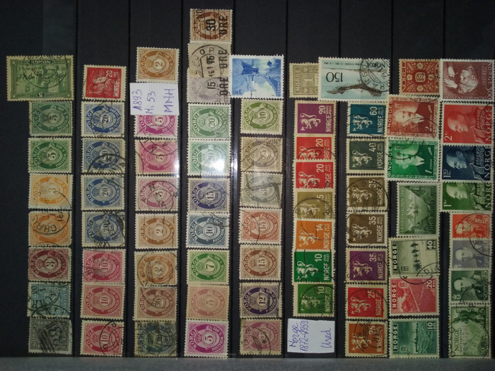 1872-1959-Norvegia-Mi=+160$-stampilate