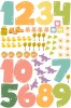 Sticker educativ, Numere si Elemente, 60x90 cm