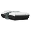 VidaXL Cadru de pat, negru, 75x190 cm, lemn prelucrat