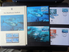 BERMUDA -FAUNA WWF 2004-SET - SERIE ,4 MAX,4 FDC foto