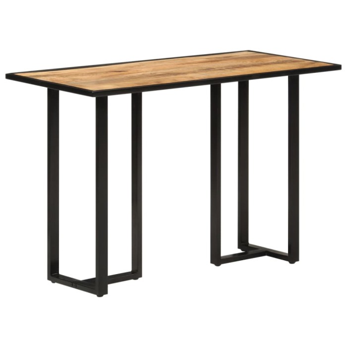 vidaXL Masă de bucătărie, 110x55x75,5 cm, lemn masiv de mango 353800