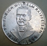 E.054 GERMANIA RFG RAIFFEISEN 5 DEUTSCHE MARK MARCI 1968 J ARGINT