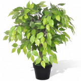 Ficus pitic artificial cu ghiveci, 60 cm, vidaXL