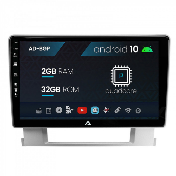 Navigatie Opel Astra J, Android 10, P-Quadcore 2GB RAM + 32GB ROM, 9 Inch - AD-BGP9002+AD-BGRKIT253