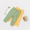 Set 2 pantalonasi Printed, BabyCosy, 50% modal+50% bumbac, Verde/Lamaie (Marime: 6-9 luni)