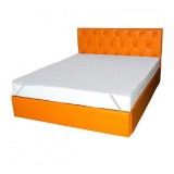 Set Saltea cu arcuri, Cronos HR Spring Comfort 160x200x24cm, cu spuma poliuretanica HR 3,5 cm pe ambele fete, husa detasabila tricot, hipoalergenic, f