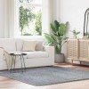 VidaXL Covor shaggy cu pom &icirc;nalt, NAVARRA, gri deschis, 200x200 cm 4102882
