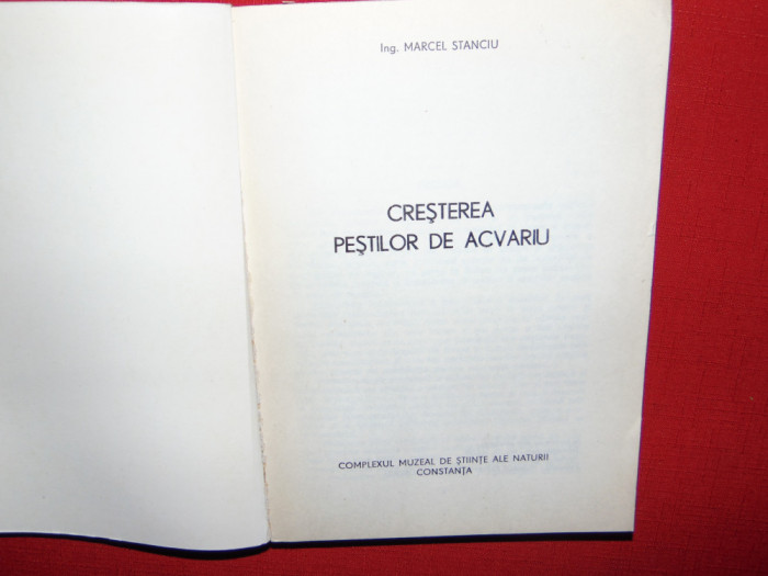 CRESTEREA PESTILOR DE ACVARIU-MARCEL STANCIU ANUL 1979