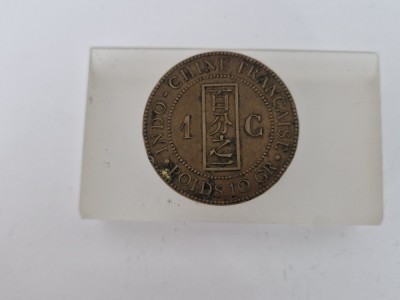 Franta - Indochina 1 Cent 1894 -Bronze foto