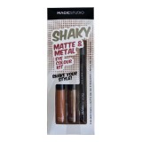 Cumpara ieftin Set creion si fard lichid de pleoape Matte &amp; Metal Magic Studio Maro 60751N3