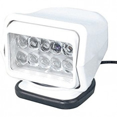 Proiector led rotativ cu telecomanda wireless 50w, 4000 lumeni, spot beam, alb Tuning-Shop foto